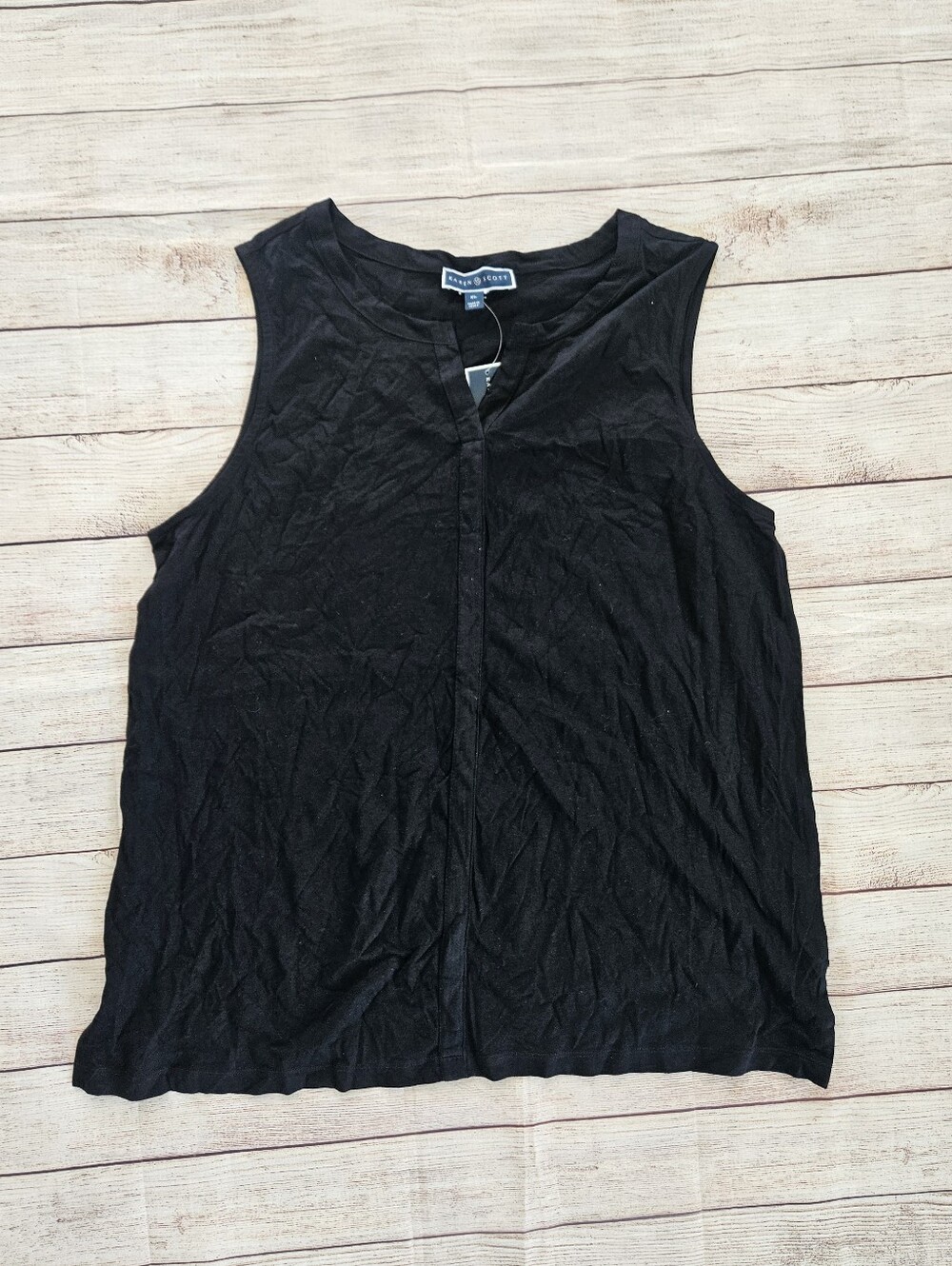Karen Scott Black Sleeveless Top